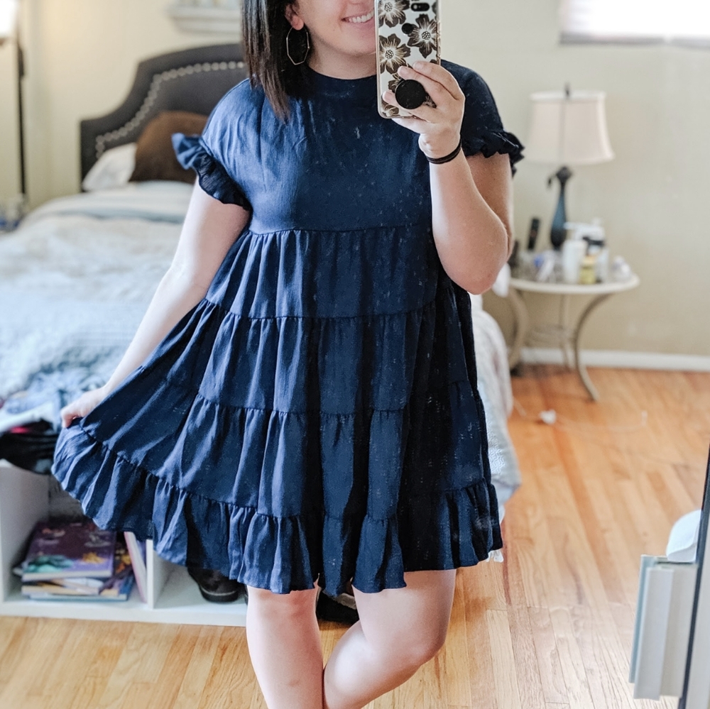 Navy Tier dress